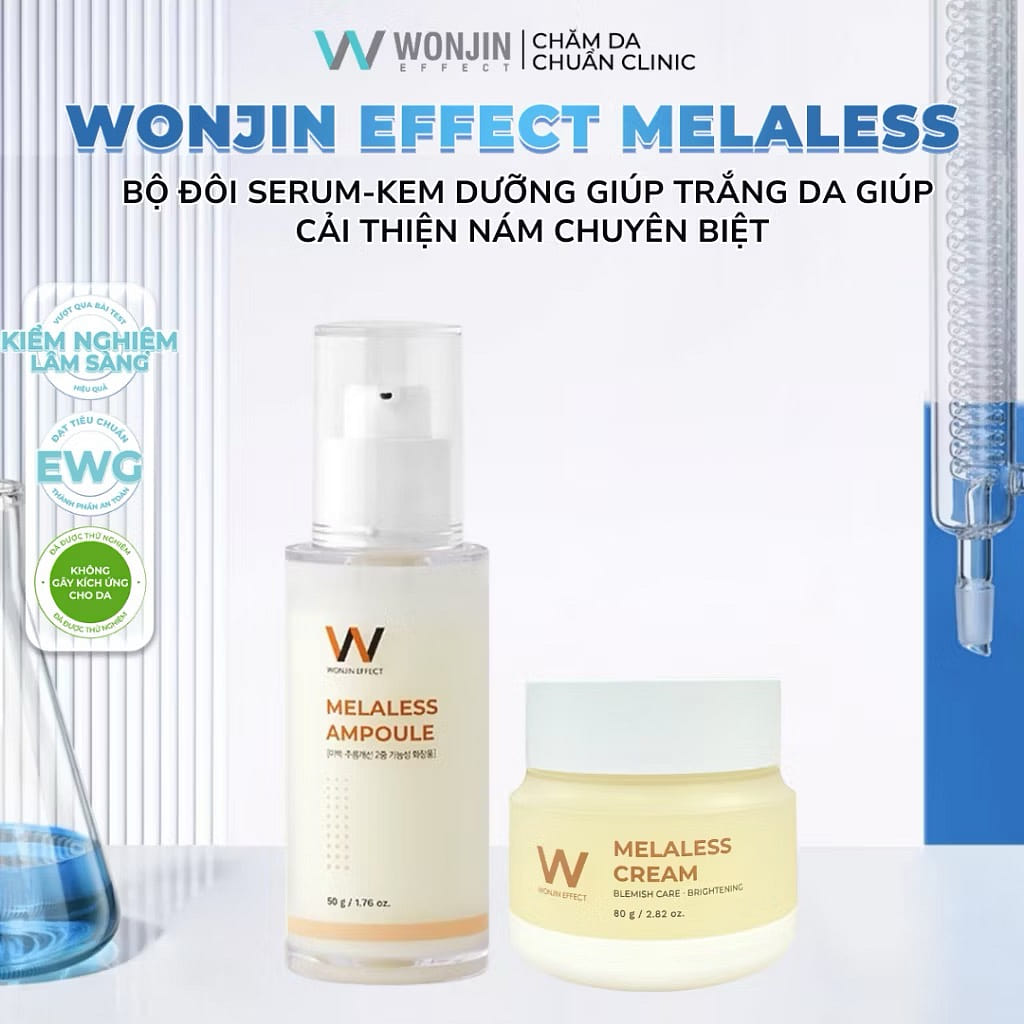 Wonjin Effect Melaless Brightening Serum Cream Set 2 カウント