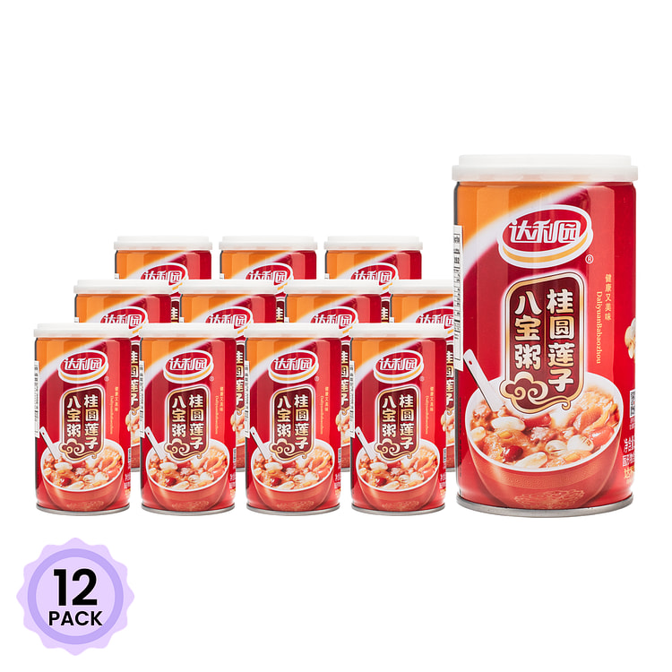 达利园 桂圆莲子八宝粥 360 克*12 包