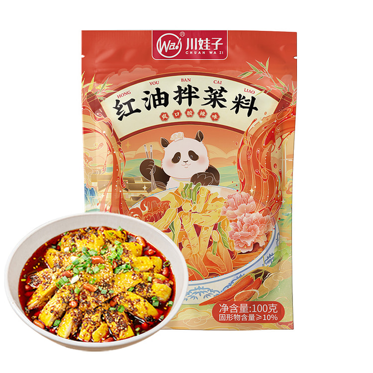 川娃子凉拌菜调料汁红油酸辣味100g*1袋