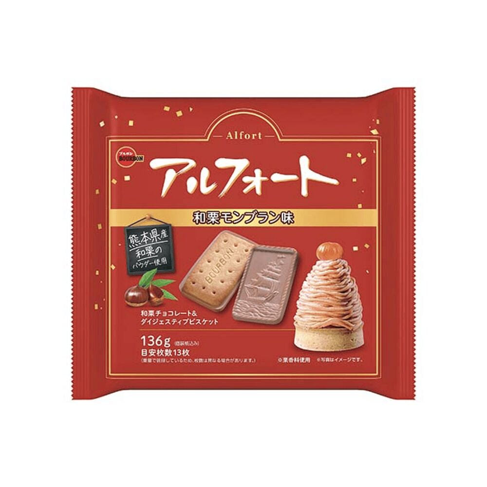 Bourbon Alfort Chocolat Cookie Chestnut Mont Blanc 136 g