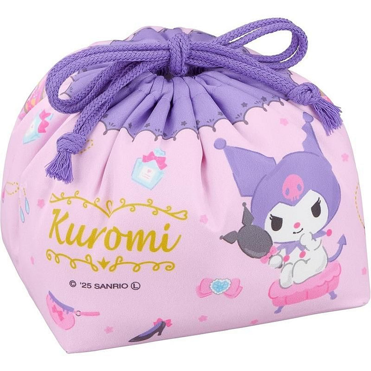 OSK Kuromi Drawstring Lunch Bag Pouch 1 count