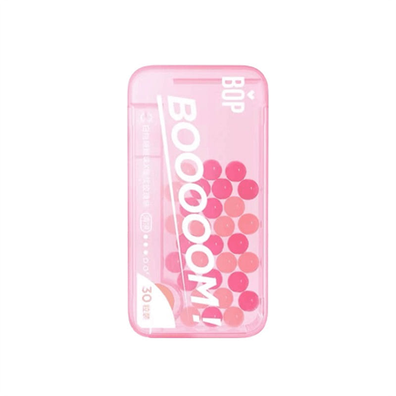 Breath Popping Beads Fresh Breath Gummies White Peach Rose 30 Capsules 1 box
