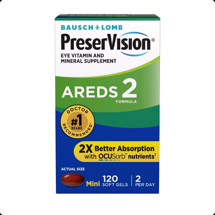 博士伦 AREDS2 眼部维生素软胶囊120 粒装 1 盒