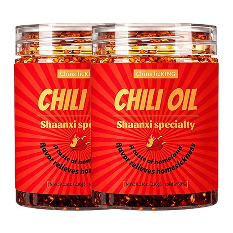 Shaanxi Style Oil Splashed Chili Oil 230g 2 bottle 1 pack