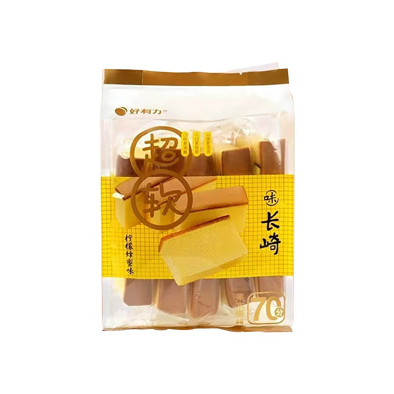 好有力精品蛋糕开袋即食超软柠檬蜂蜜味长崎蛋糕野营必备小蛋糕 225g/袋*4 225 克