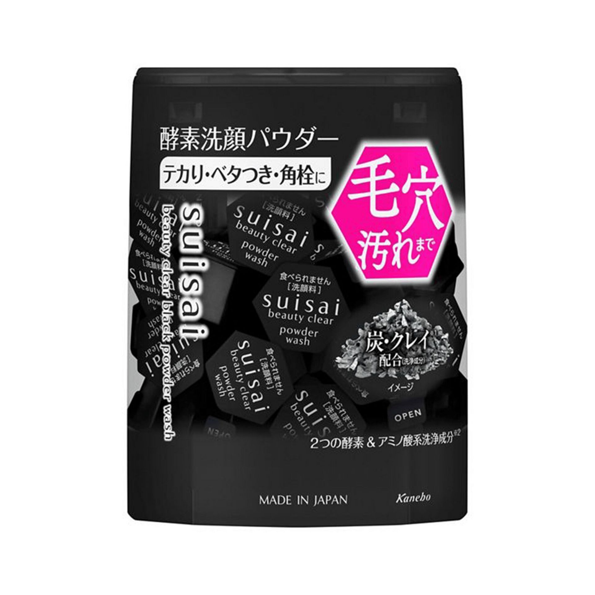 Kanebo Suisai Beauty Clear Powder Wash Black 32pcs 1 each