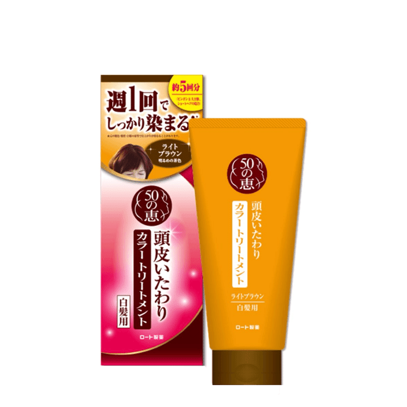 ロート製薬 磯の恵み 天然海藻染毛剤 150g ライトブラウン 1 個