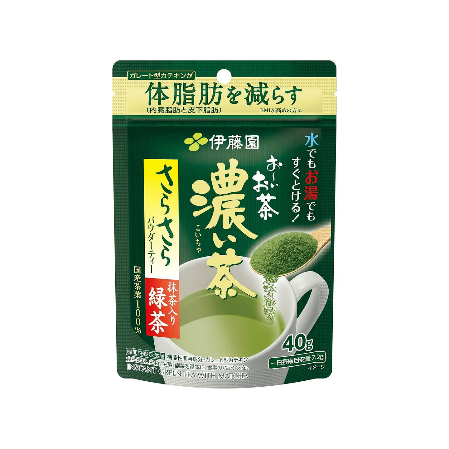 Oi Ocha Green Tea Powder Dark Bold ITO EN 40g 1 each