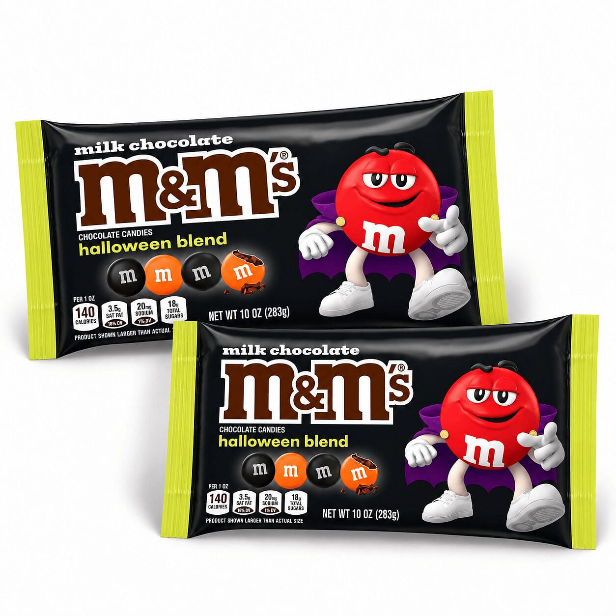M&M’S Milk Chocolate Halloween Candy 2 Pack 10 oz