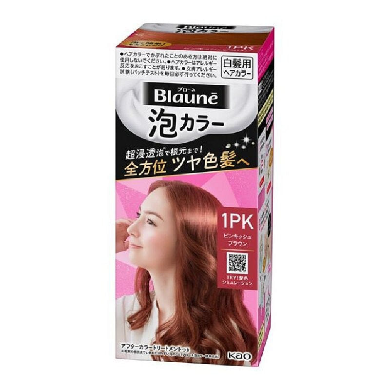 KAO Bubble Hair Color Cream 108g Pink Brown 1PK 1 each