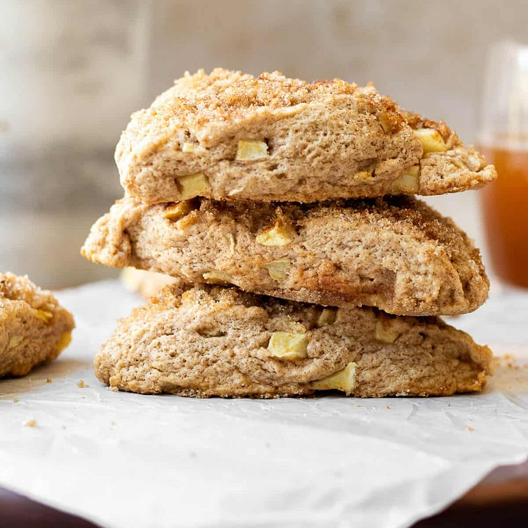 经典美式甜点 外酥里软新鲜烤制苹果 Scone