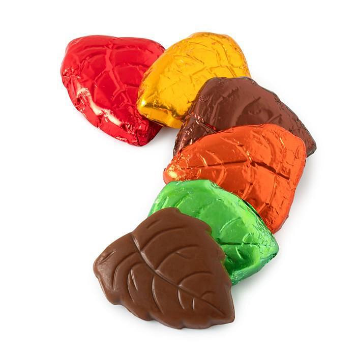 Madelaine Milk Choc Foiled Fall Leaves 5lb 1 each