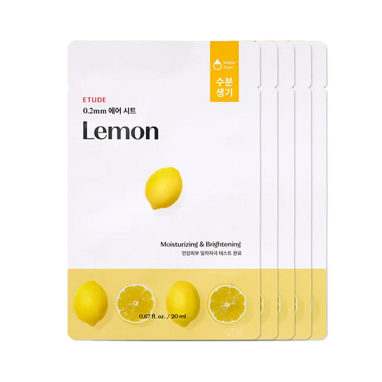 ETUDE 柠檬面膜 5 片装