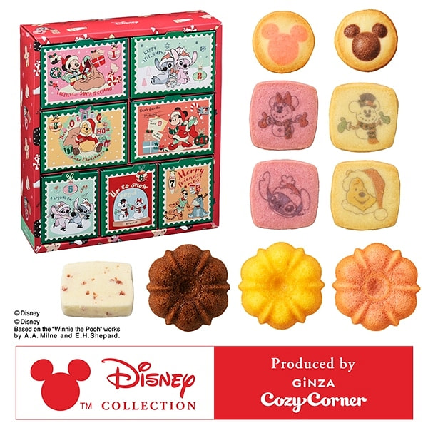 银座舒适角落 圣诞迪士尼 倒数日历饼干礼盒 12枚 1 份