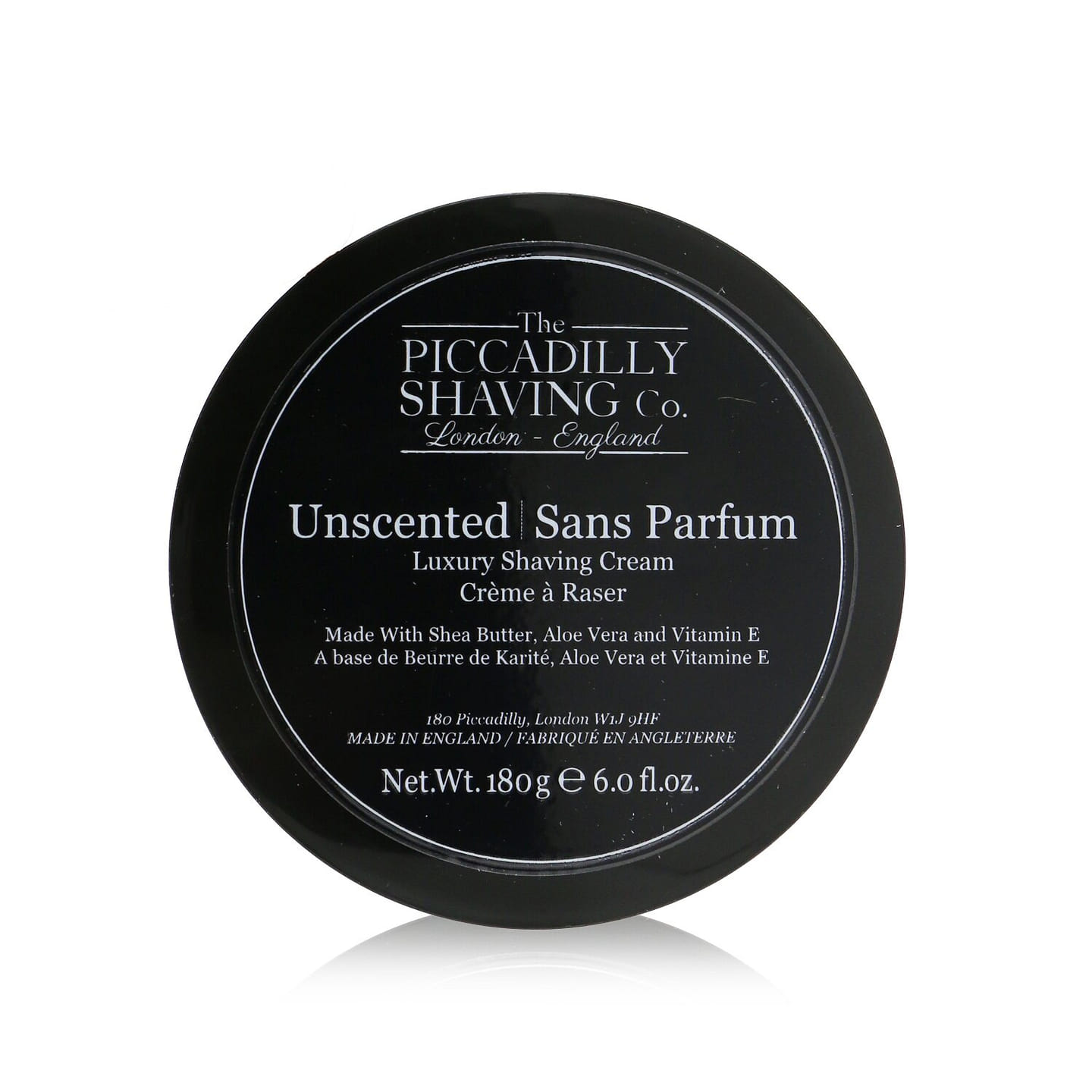 The Piccadilly Shaving Co. Unscented Luxurious Shaving Cream 180g/6oz 180 g