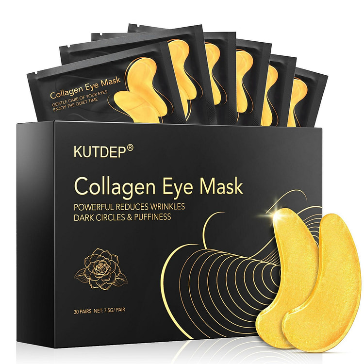 Under Eye Patches, 10 Pairs Gold Collagen Eye Mask
