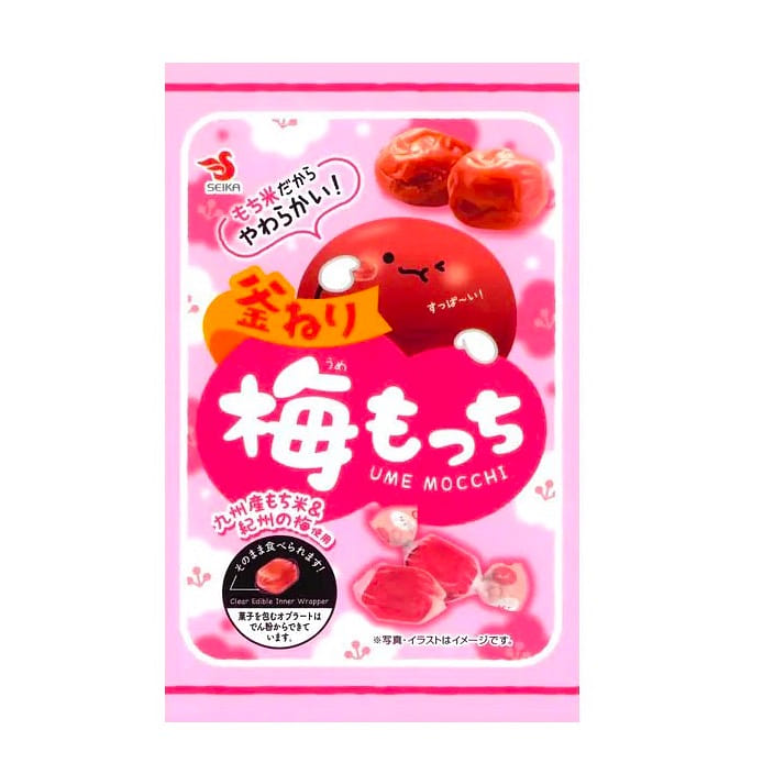 Plum Mochi Cake UME Mocchi Soft Candy SEIKA 32g 1 ส่วน