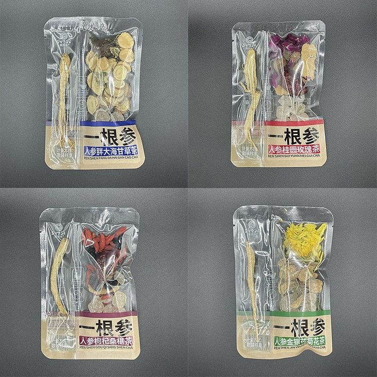 集良木一根参 人参桂圆玫瑰茶25g*5袋 125 克