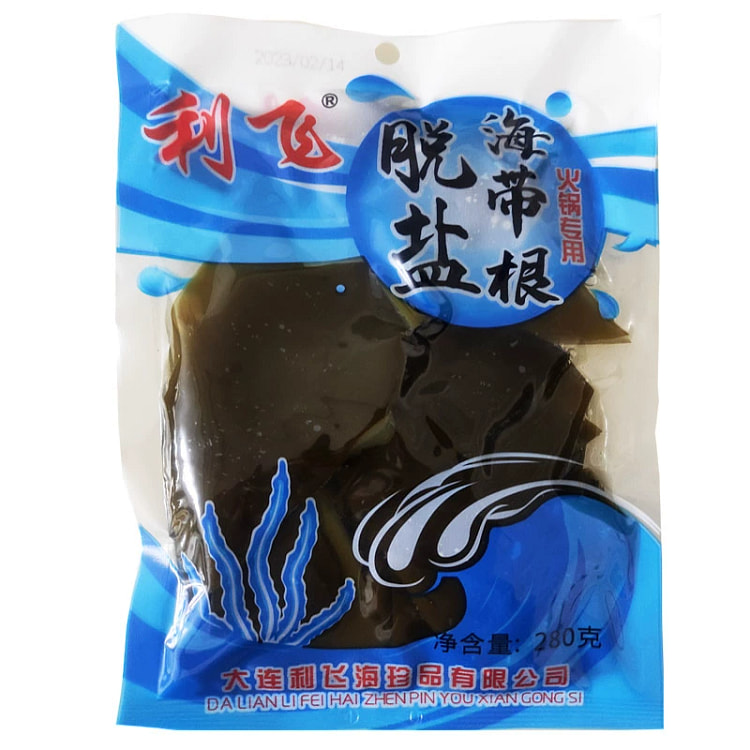 海带头新鲜脱盐海带根厚片新鲜火锅麻辣烫凉拌食材280g