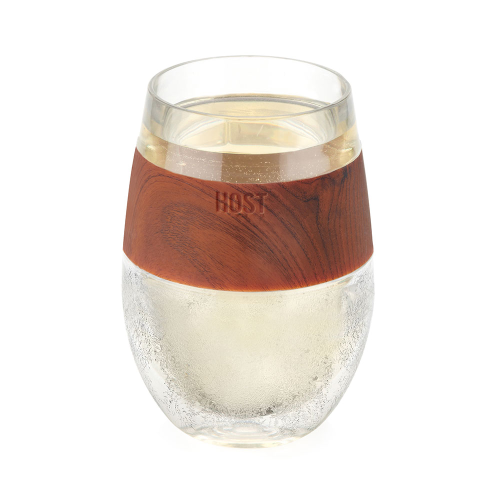 Get HOST Wine Freeze Cooling Cup, Plastic Double Wall Insulated Freezable  Drink Chilling Tumbler with Freezing Gel | Wine Glasses for Red and White  Wine, Set of 1, 8.5 oz, wood Delivered |