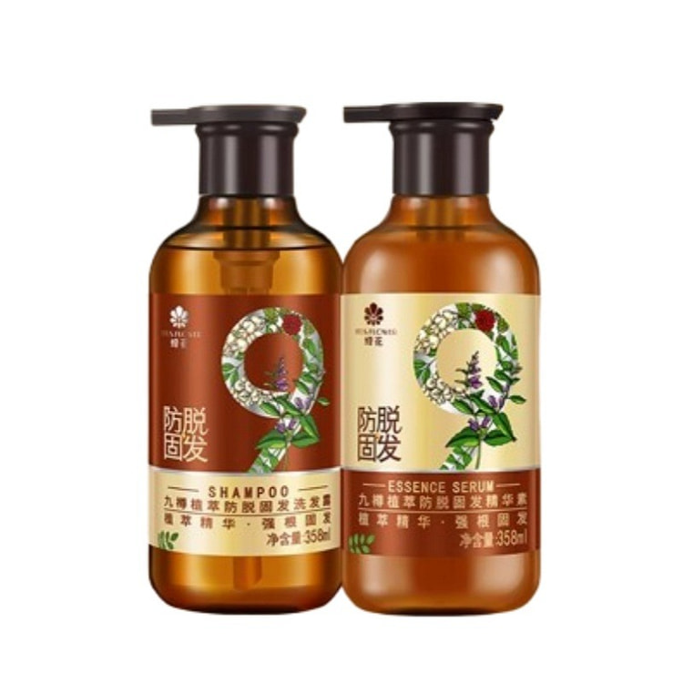 Fenghua Anti-Hair Loss Shampoo 9-Bottle Set: Stren 2 box