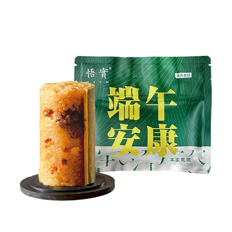 悟实竹筒粽子甜粽陈皮金桔豆沙120g*4粒*1袋 480 克
