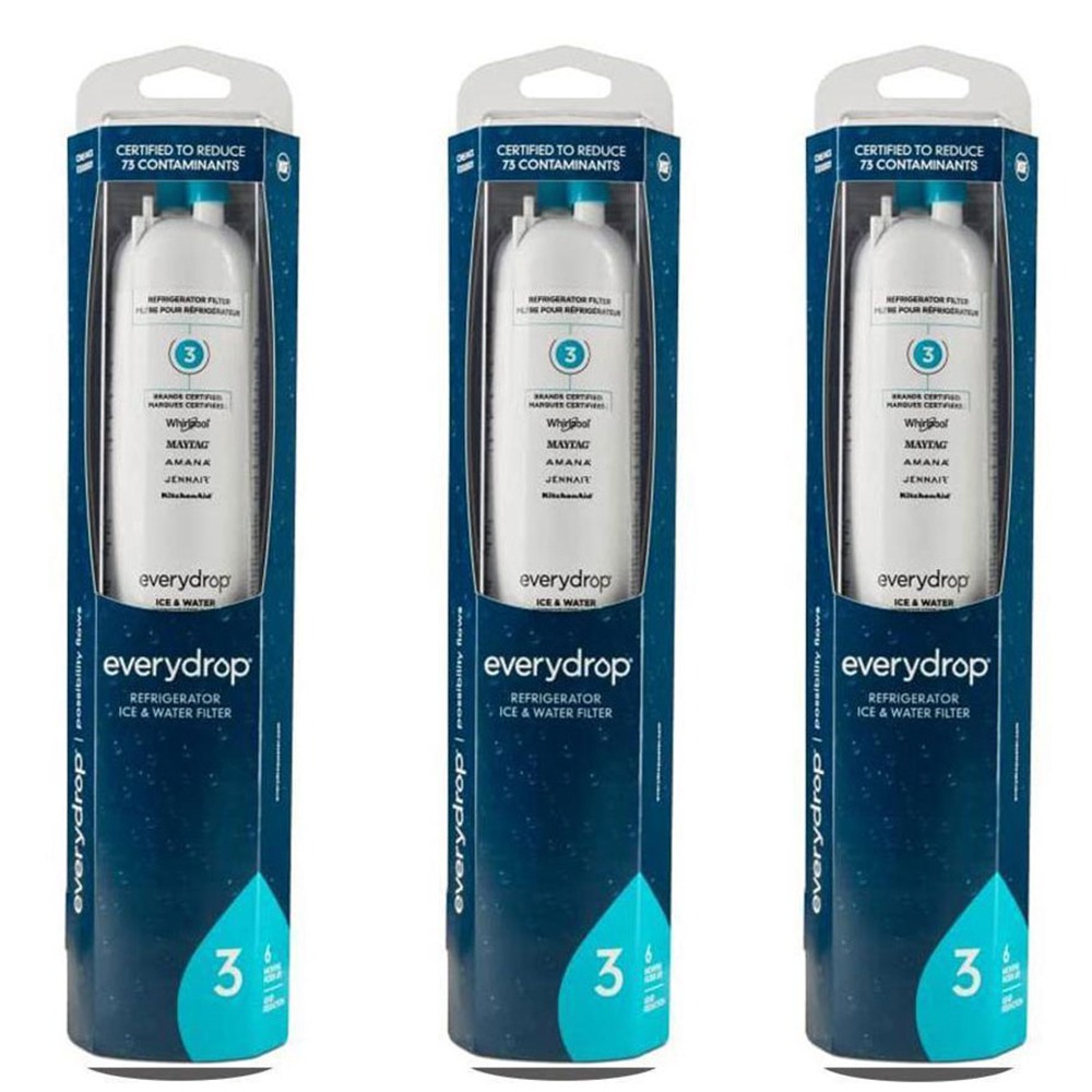 3-Pack Everydrop by Whirlpool Refrigerator Water Filter 3-EDR3RXD1/4396841 2.4 ポンド