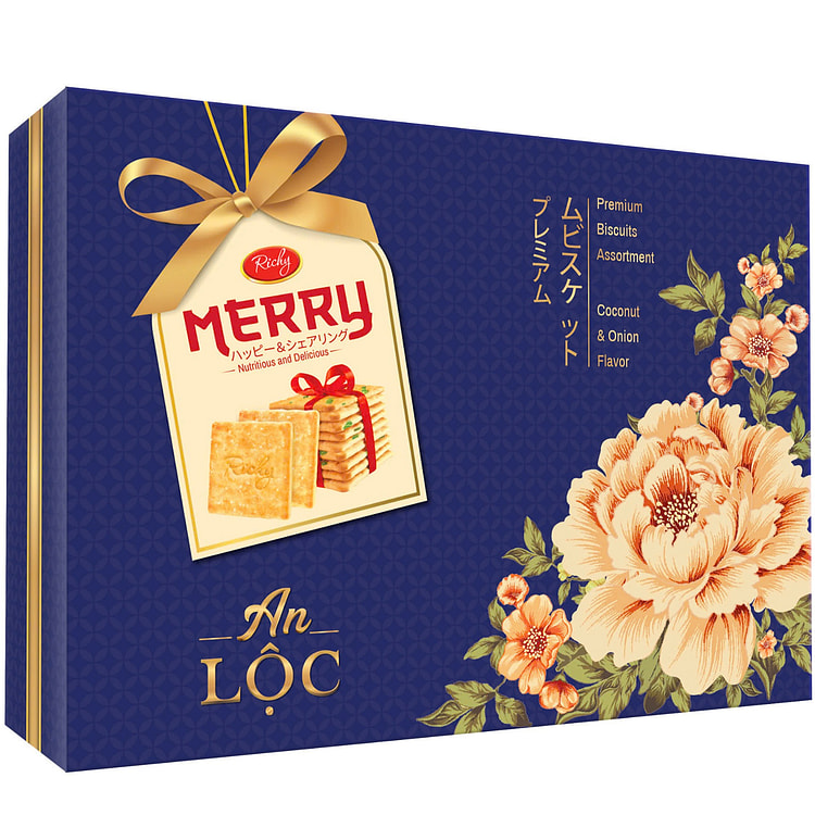 Merry Blue Onion & Coconut Biscuits 415.5G
