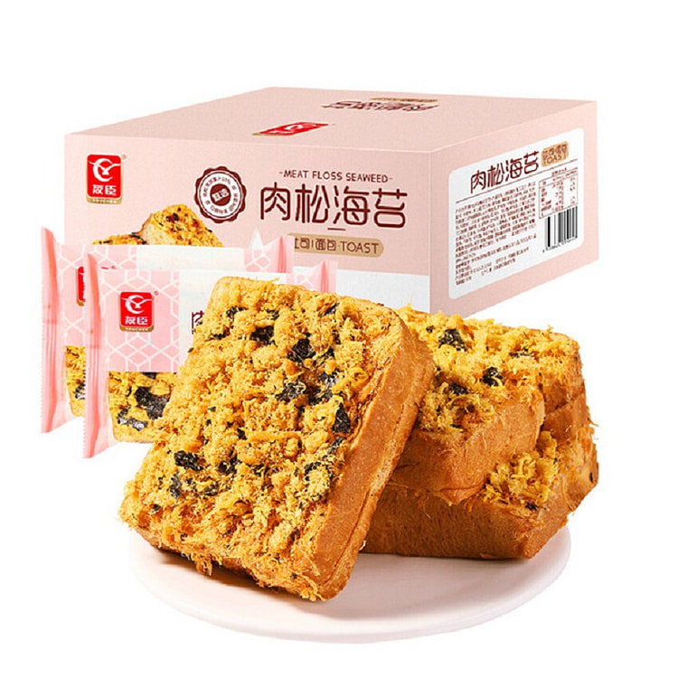 YOUCHEN Chicken Meat Floss Bread - Seaweed (10 pc)