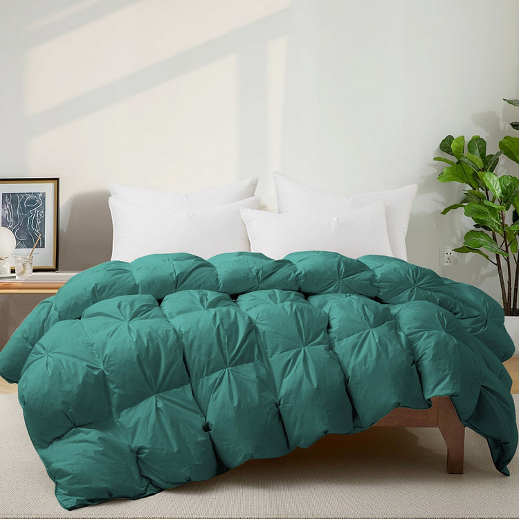 UNIKOME Feather Blanket All Season Twin Green