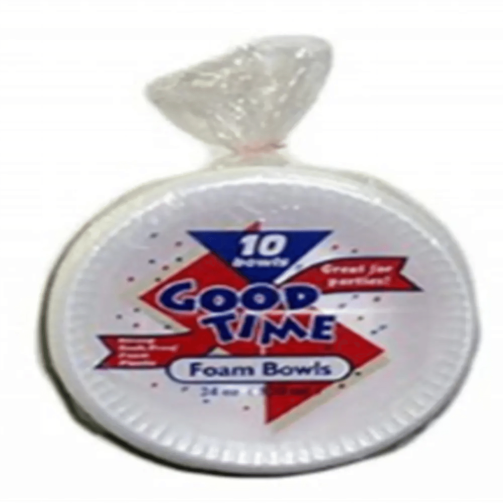 Good Time Foam Bowls 10 ct 30 oz – Case – 30 Units 1 each