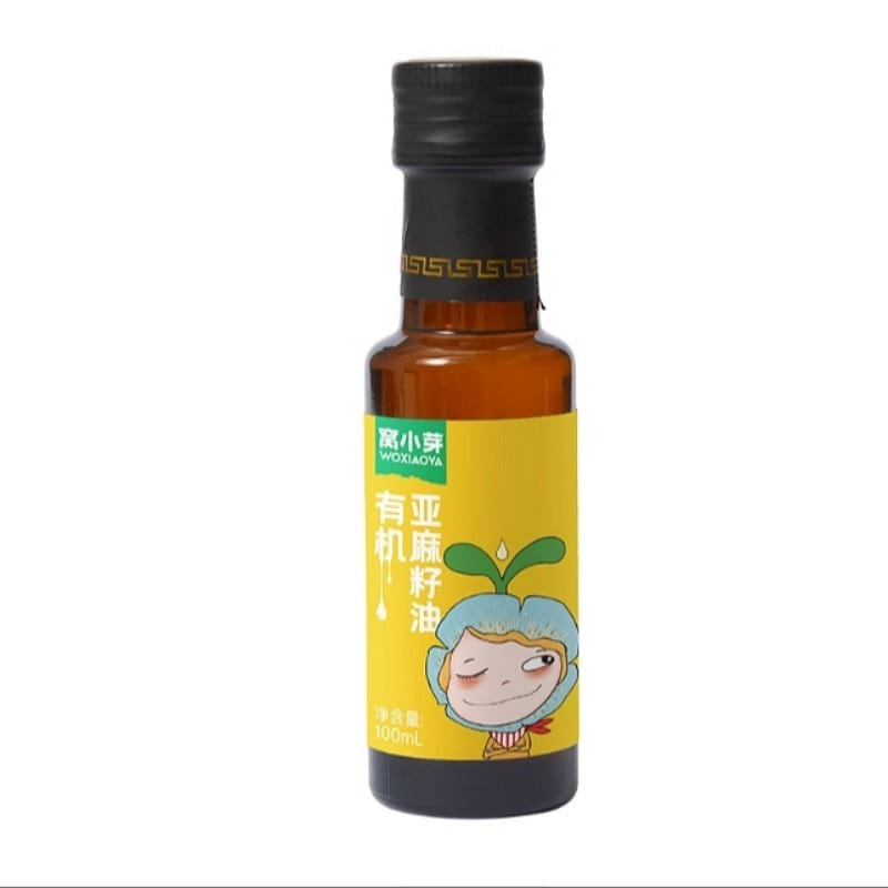 Woxiaoya Organic Flaxseed Oil 100ml 1 each