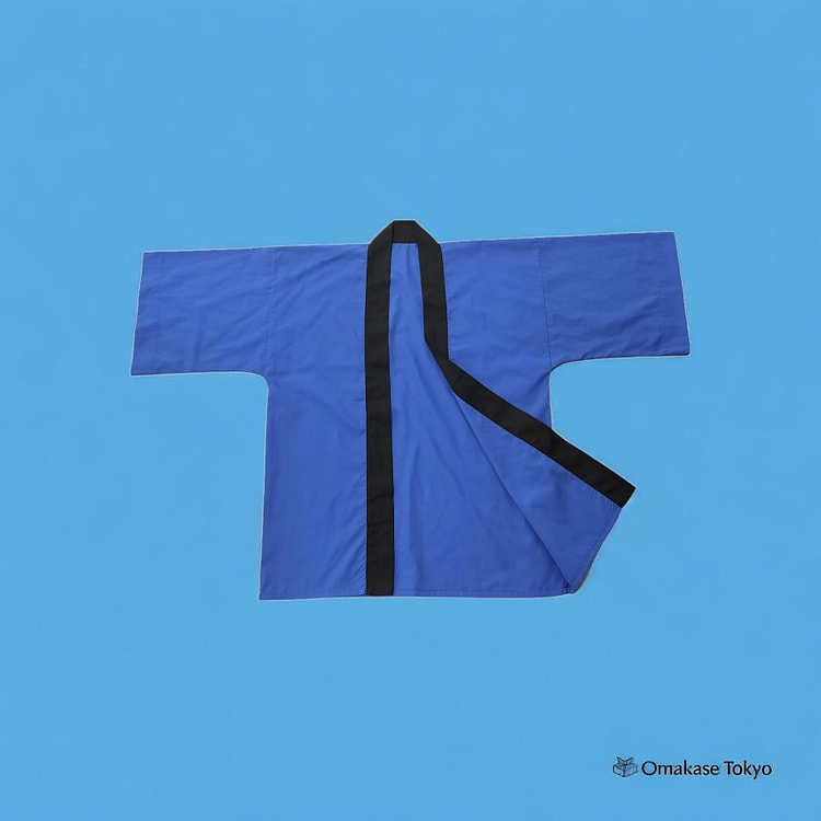 Noboriya Kobo Solid Happi Coat-Blue 400 g