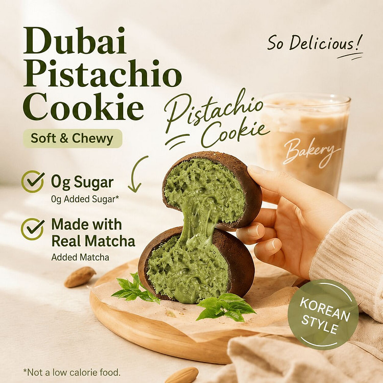 Dubai's hottest chocolate matcha soft cookies 180 g