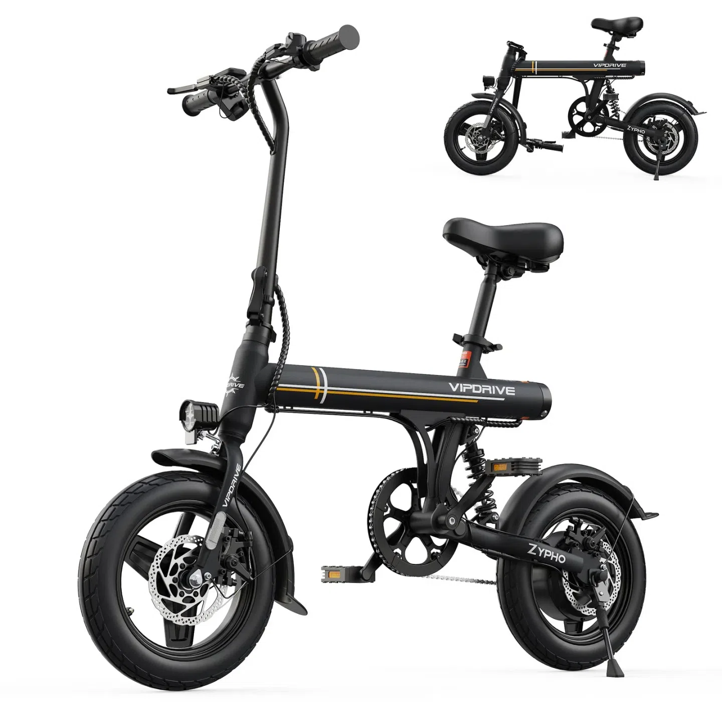 Electric Bike 14Folding Bike 500W 36V 280.8Wh Bat 1 box