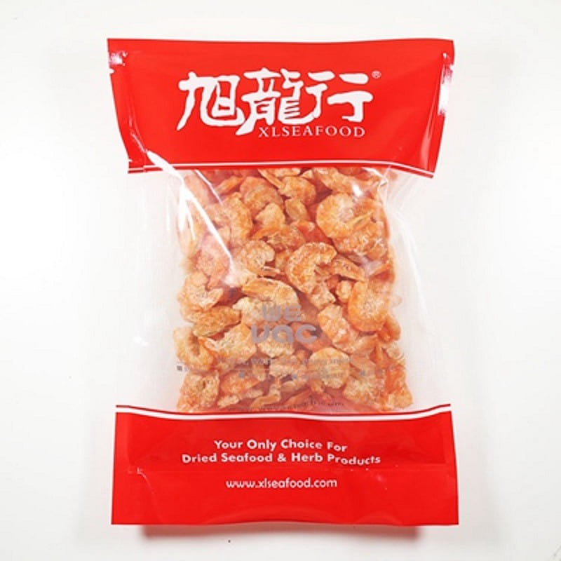 XLSEAFOOD Premium Sun Dried Ecuador Shelled White Prawn Shrimp#500 0.5 Lb (8oz) 8 oz