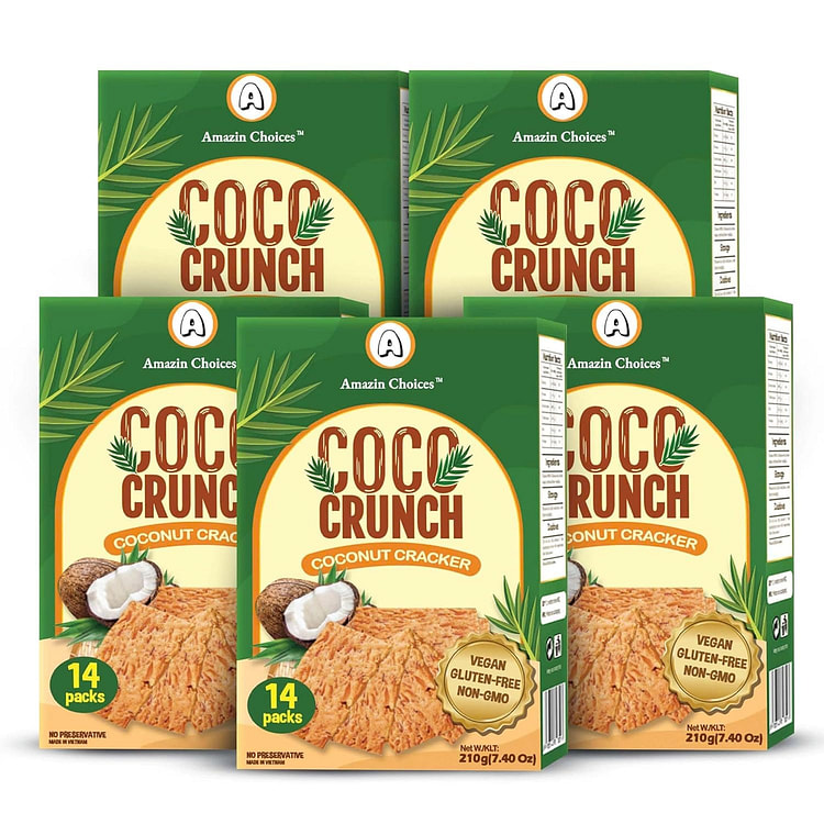 코코 크런치 구운 코코넛 크래커 210g (5박스)