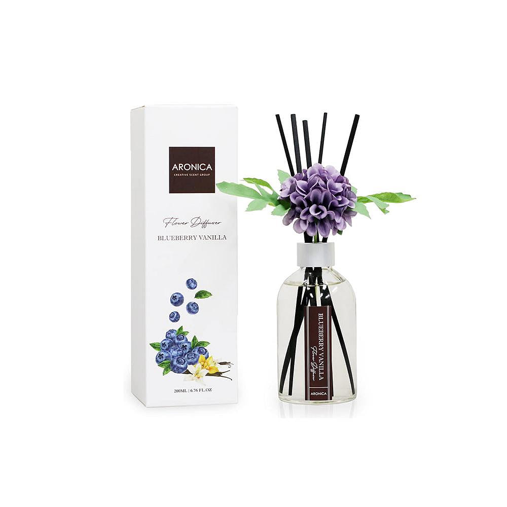 ARONICA Flower Diffuser – Blueberry Vanilla 200mL(6.76 fl oz) 1 each