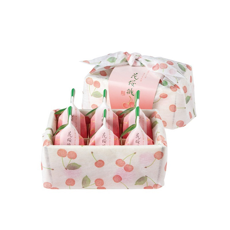 冈山名菓 宗家源吉兆庵 花樱桃 6枚装 1 盒