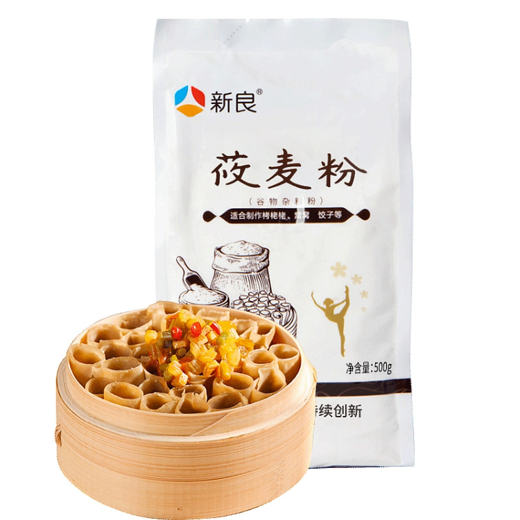 新良纯莜麦粉500g*1袋 粗粮莜麦鱼鱼粉
