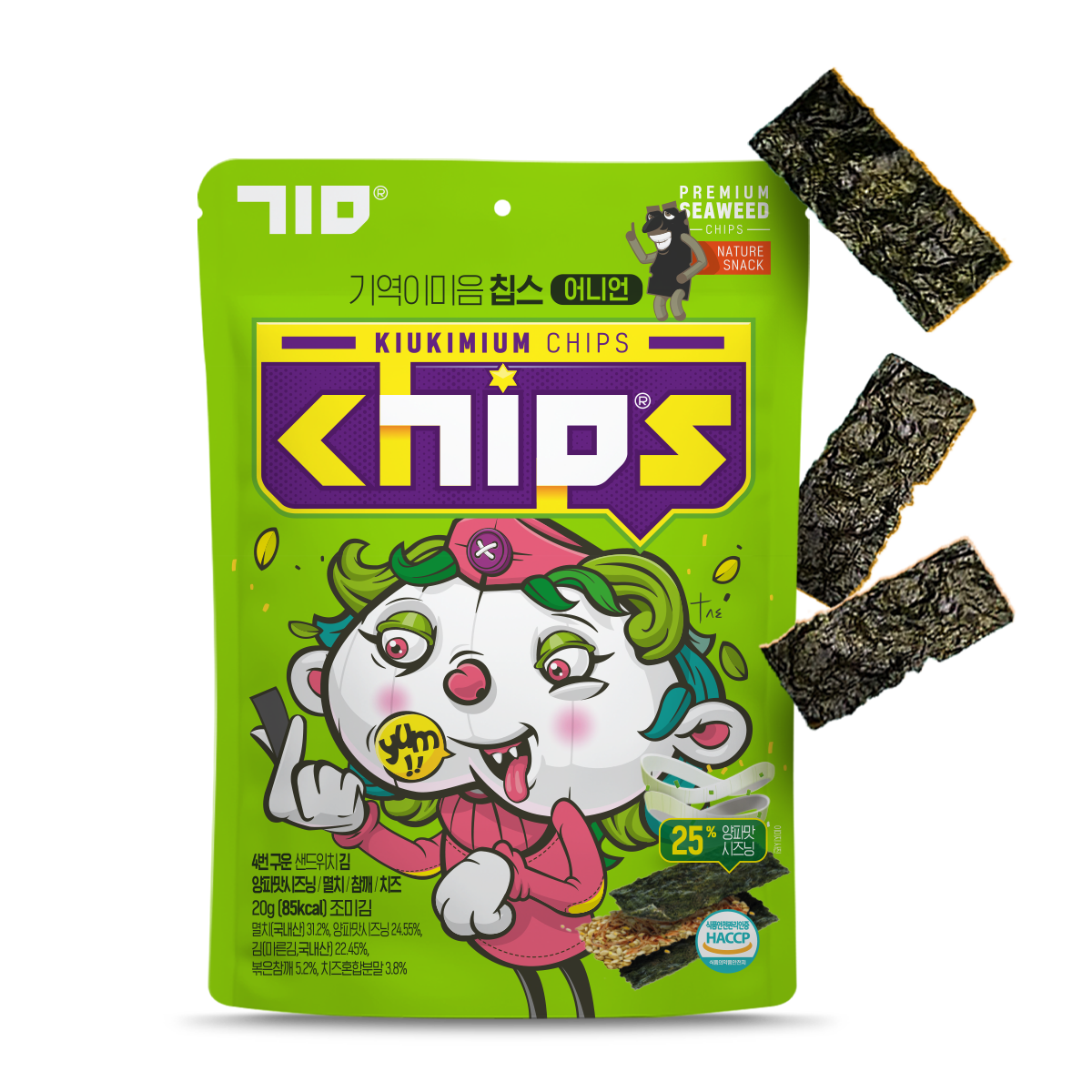 Get [Ships from U.S.] Kiukimium Flavored Seaweed Chips Onion Delivered
