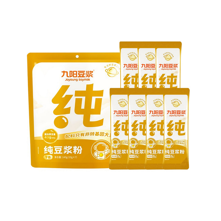 九阳 纯豆浆粉 20g*7pcs 高蛋白原味纯豆浆粉健康早餐