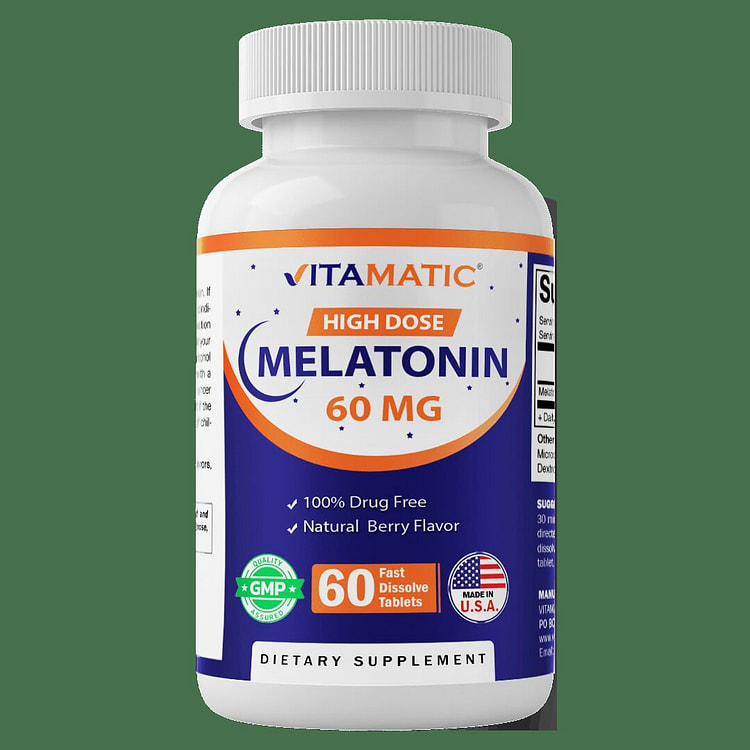 Melatonin 60mg - 60 Fast Dissolve Tablets