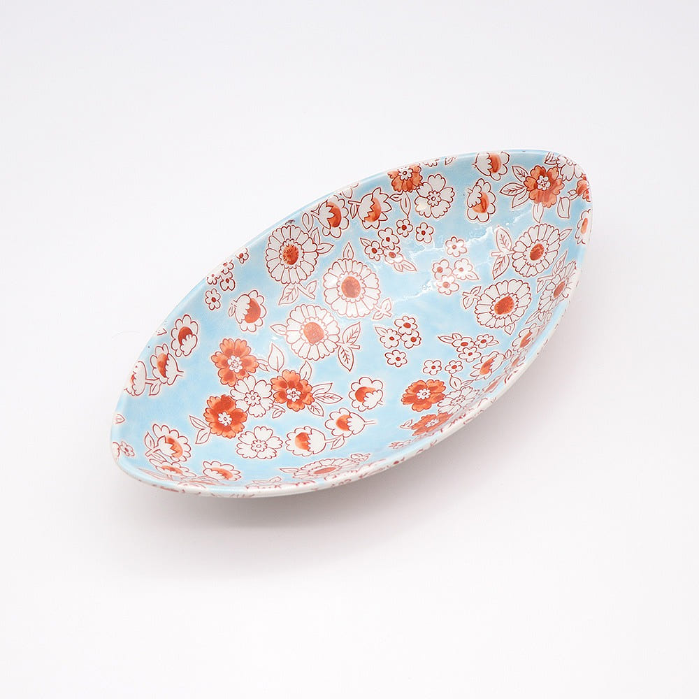 Kutani Ware Handmade Main Bowl (Flower Shower, 5.51 x 10.0) Made in Japan 1 each