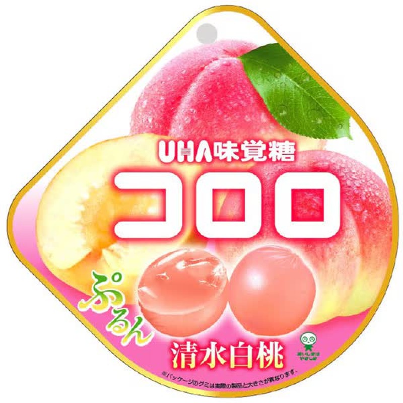 UHA Mikakuto Cororo Shimizu White Peach 40g 1 個