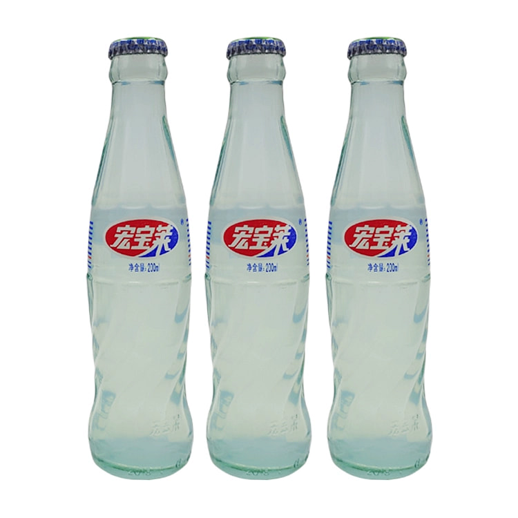 宏宝莱荔枝口味汽水新老包装随机1瓶266ml