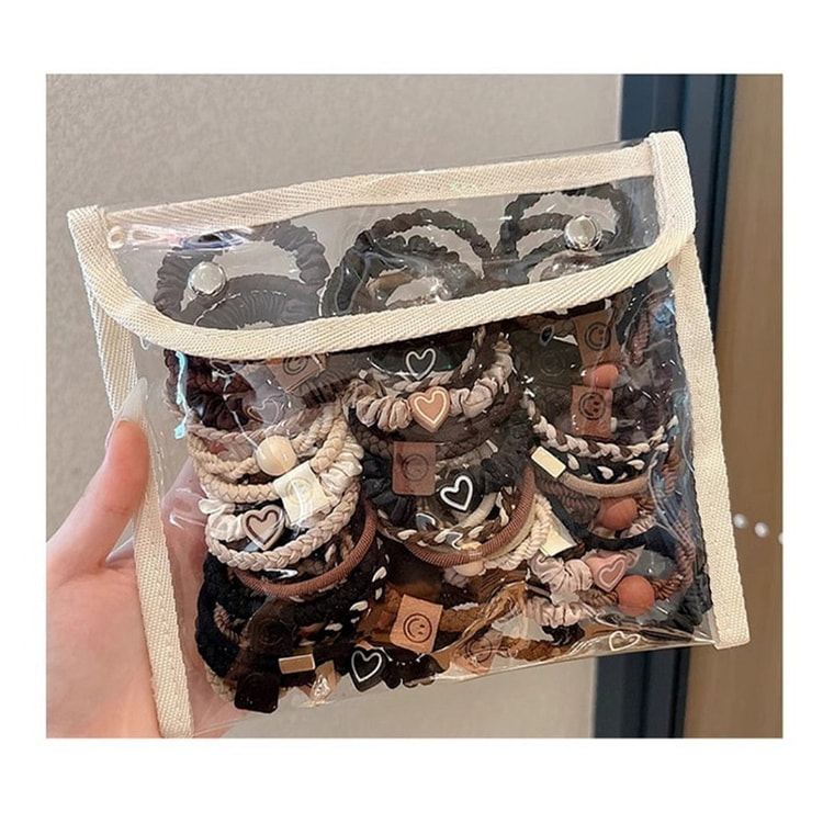 Random Assorted Elastic Hair Ties, 40 Pcs Per Pack 1 box