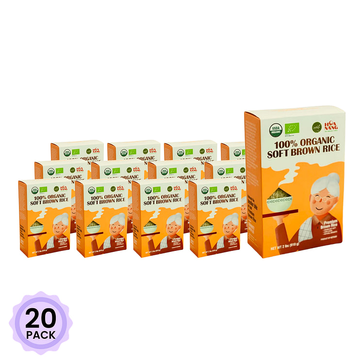 Hoa Nang Organic Soft Brown Rice 2 磅*20 包