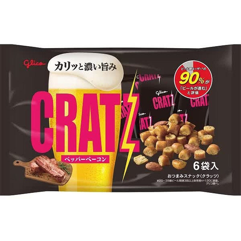 Cratz 胡椒培根味 6袋装 96g 1 份