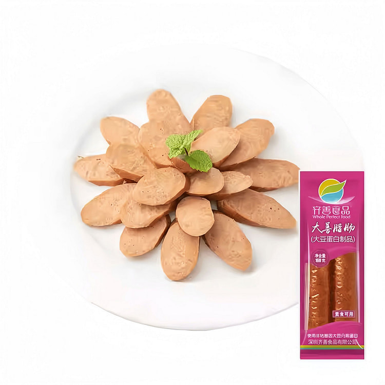 齐善素食大善腊肠佛家纯素零食豆制品160g*1袋 160 克